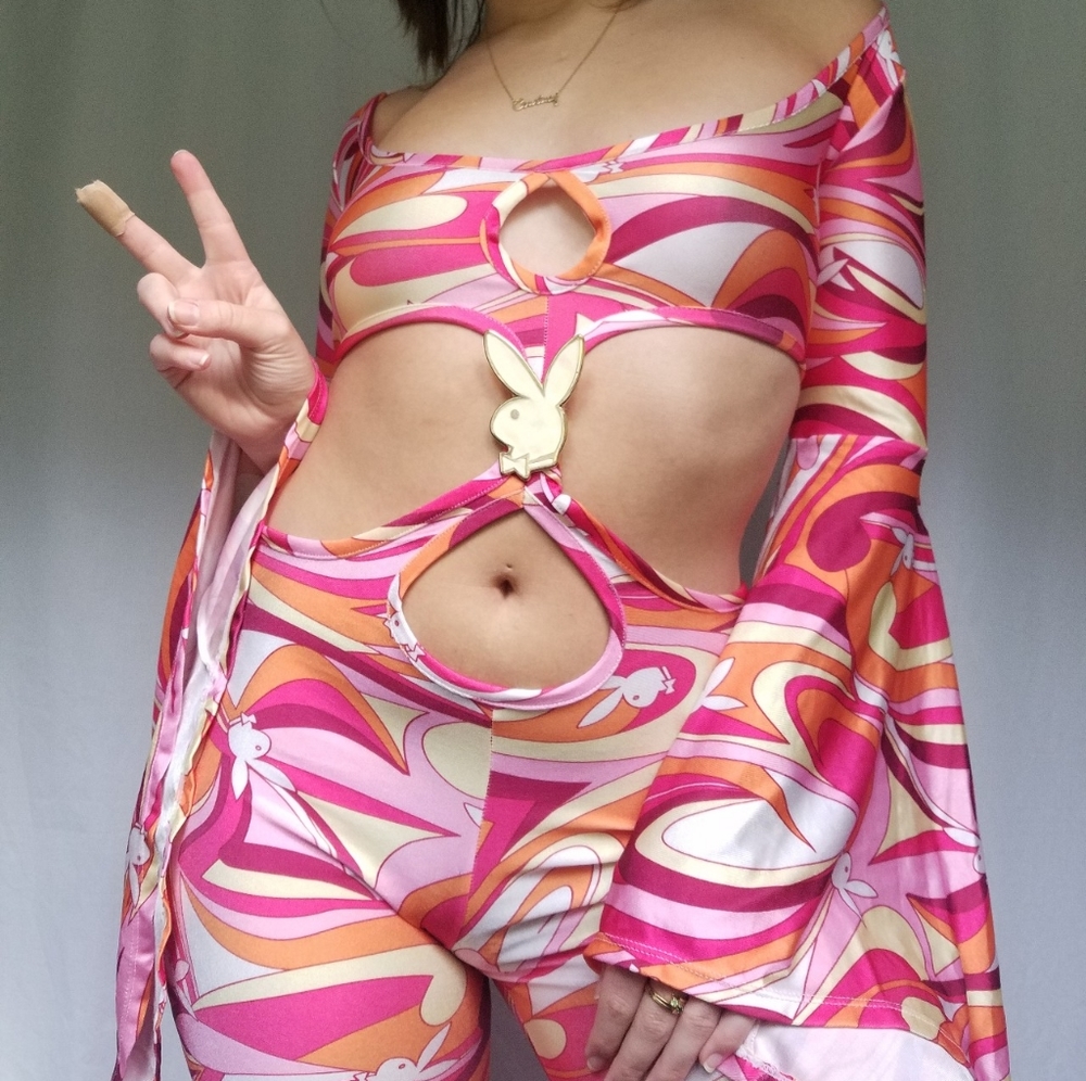 Official Playboy 70's Disco Chick Costume